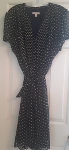 Dress Barn Navy Polka Dot dress, Size 22